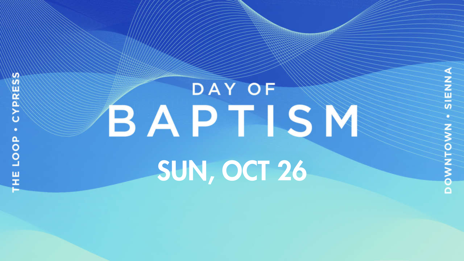 Day of Baptism Banner