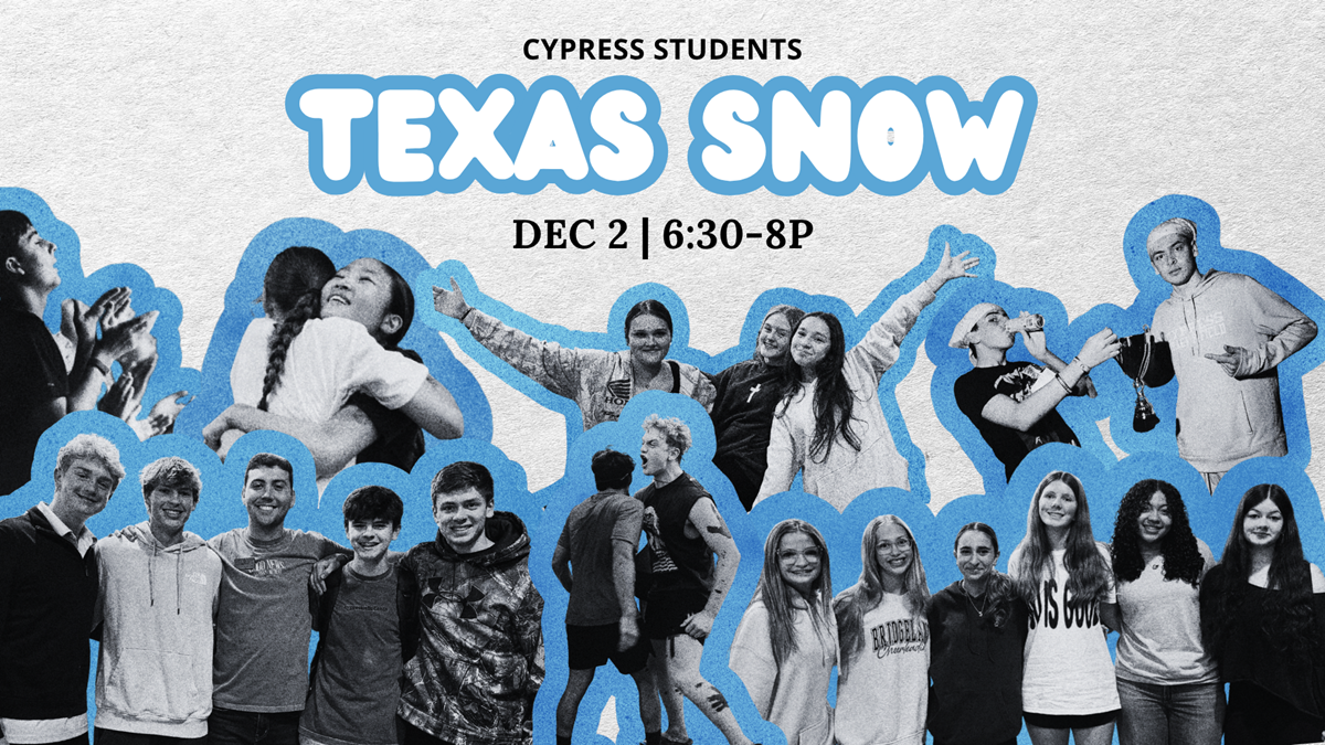 HFBC Event Artwork: Cypress Students TX Snow Day