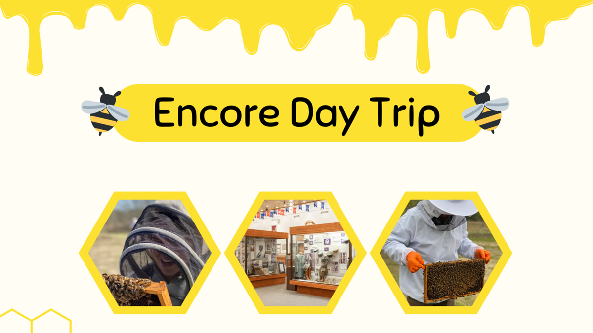 HFBC Event Artwork: Encore Honey Bee Farm - College Station Day Trip