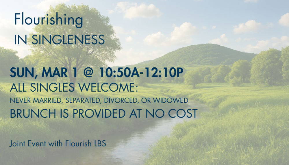 HFBC Event Artwork: Flourishing in Singleness