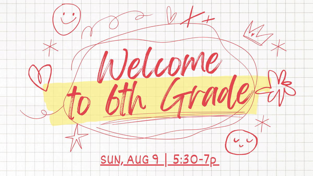 HFBC Event Artwork: 6th Grade Welcome Night