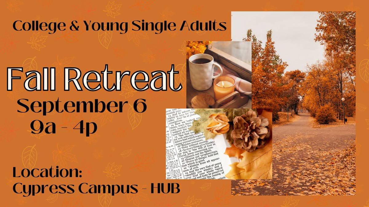 HFBC Event Artwork: College and Young Single Adults Fall Retreat