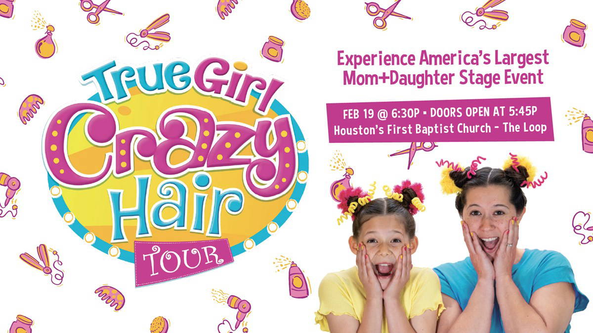 HFBC Event Artwork: True Girl Crazy Hair Tour